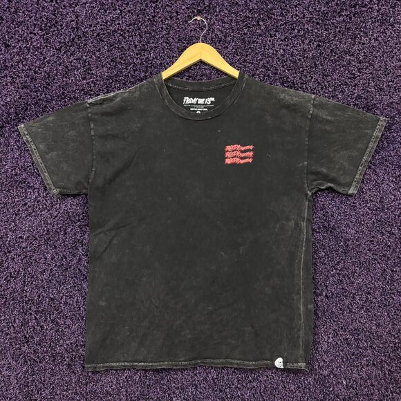 Bloody Disgusting x Friday the 13th Mineral Wash T-Shirt Size Large - Picture 3 of 5